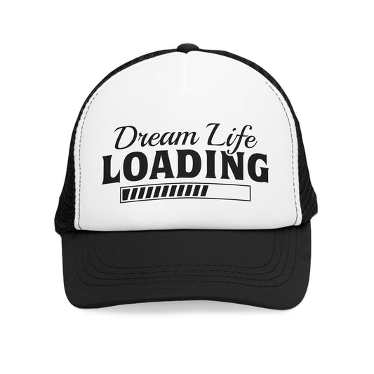 Dream Life Loading Mesh Cap - Trendy Snapback for Dreamers