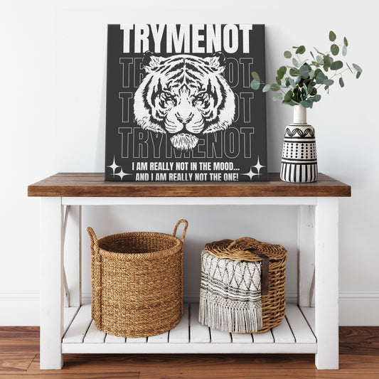 Try Me Not Wall Canvas Art