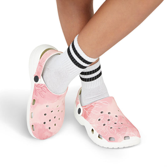 Flower Pattern Kid's EVA Foam Clogs – Comfortable Summer Footwear for Playtime