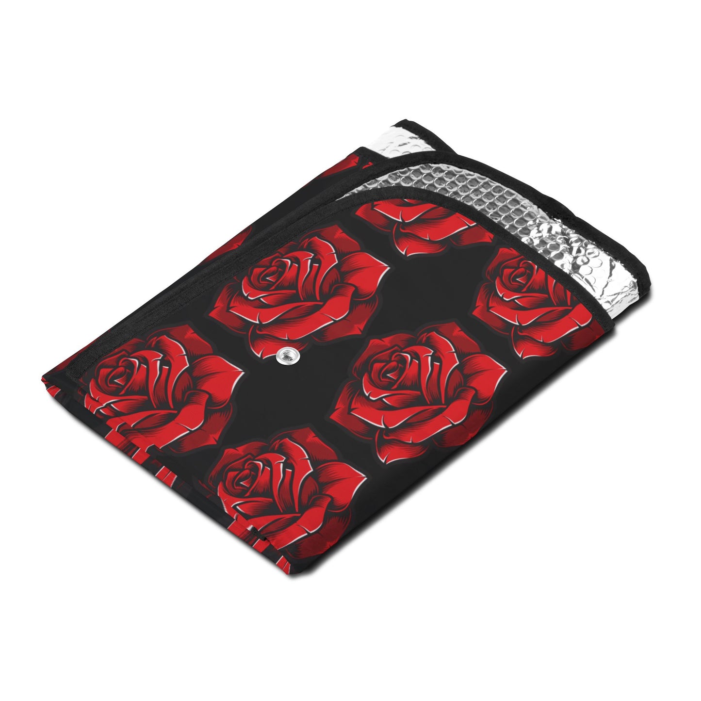 Elegant Red Rose Car Sun Shades - Stylish UV Protection for Your Vehicle