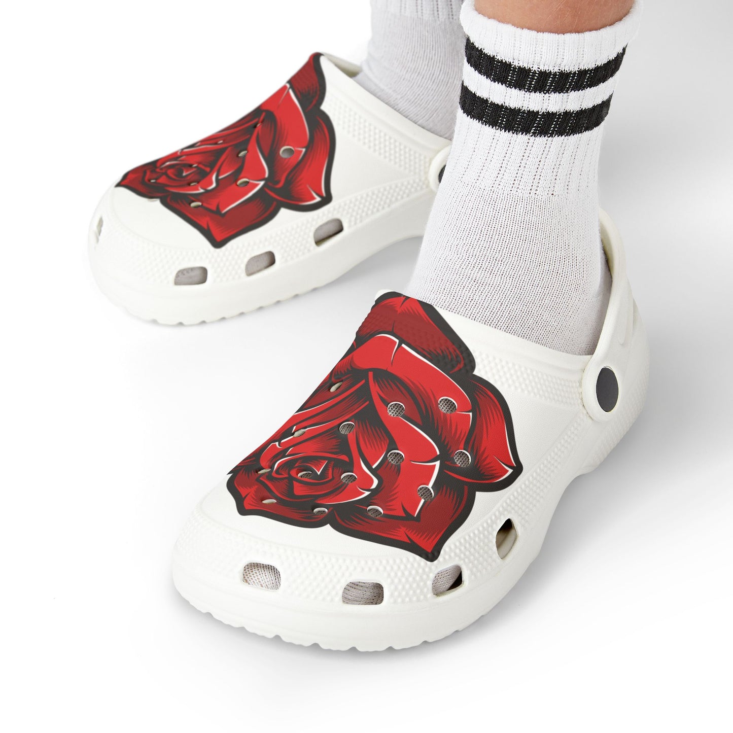 Kids' Floral Rose Clogs - Lightweight EVA Foam Shoes for Summer Fun