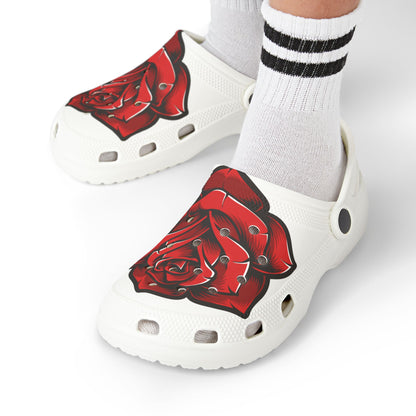 Kids' Floral Rose Clogs - Lightweight EVA Foam Shoes for Summer Fun