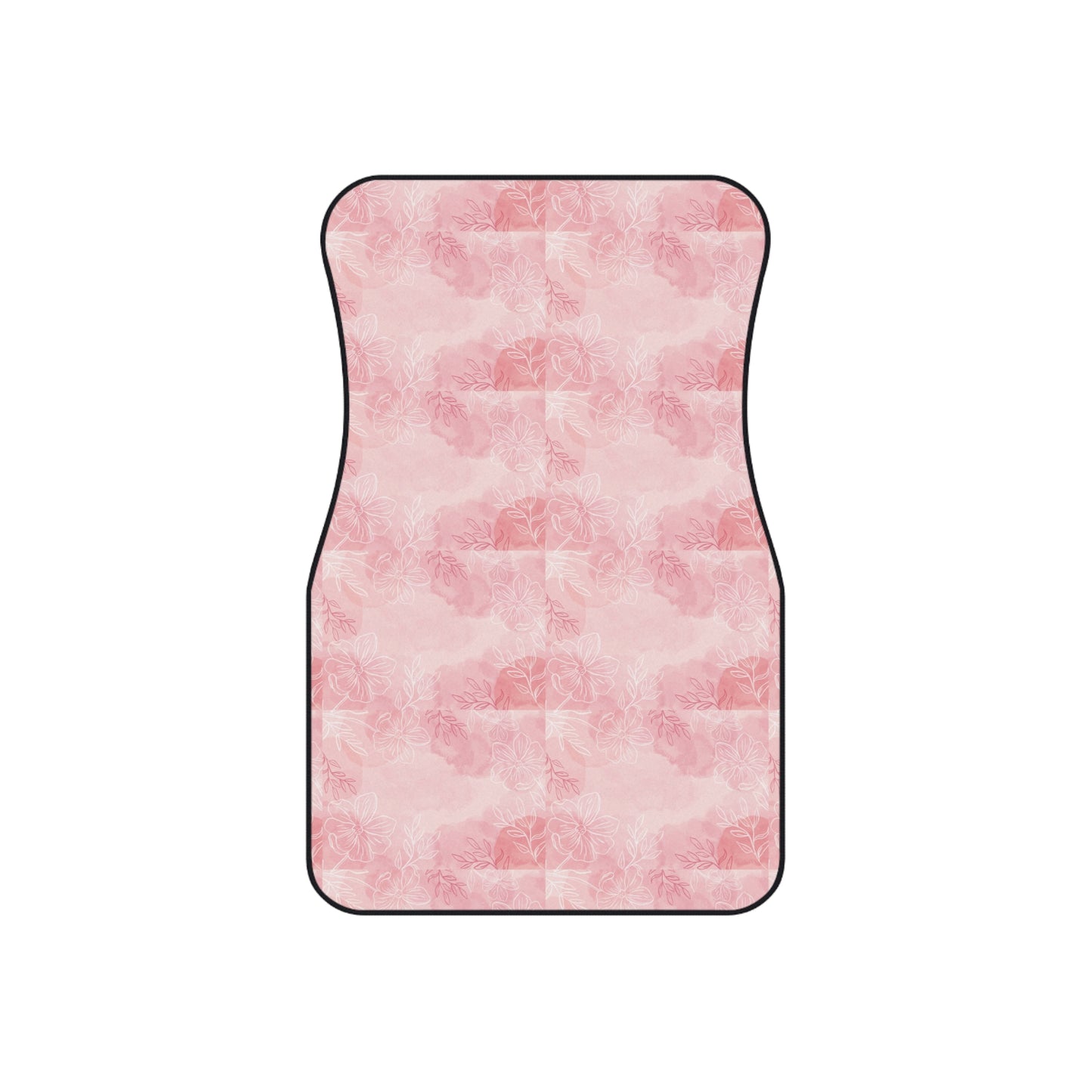 Pretty in Pink Elegant Floral Car Mats Set of 4 - Pink Rose Design