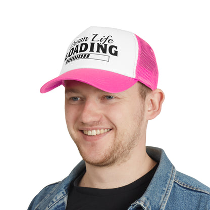 Dream Life Loading Mesh Cap - Trendy Snapback for Dreamers