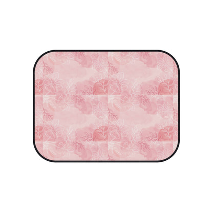 Pretty in Pink Elegant Floral Car Mats Set of 4 - Pink Rose Design