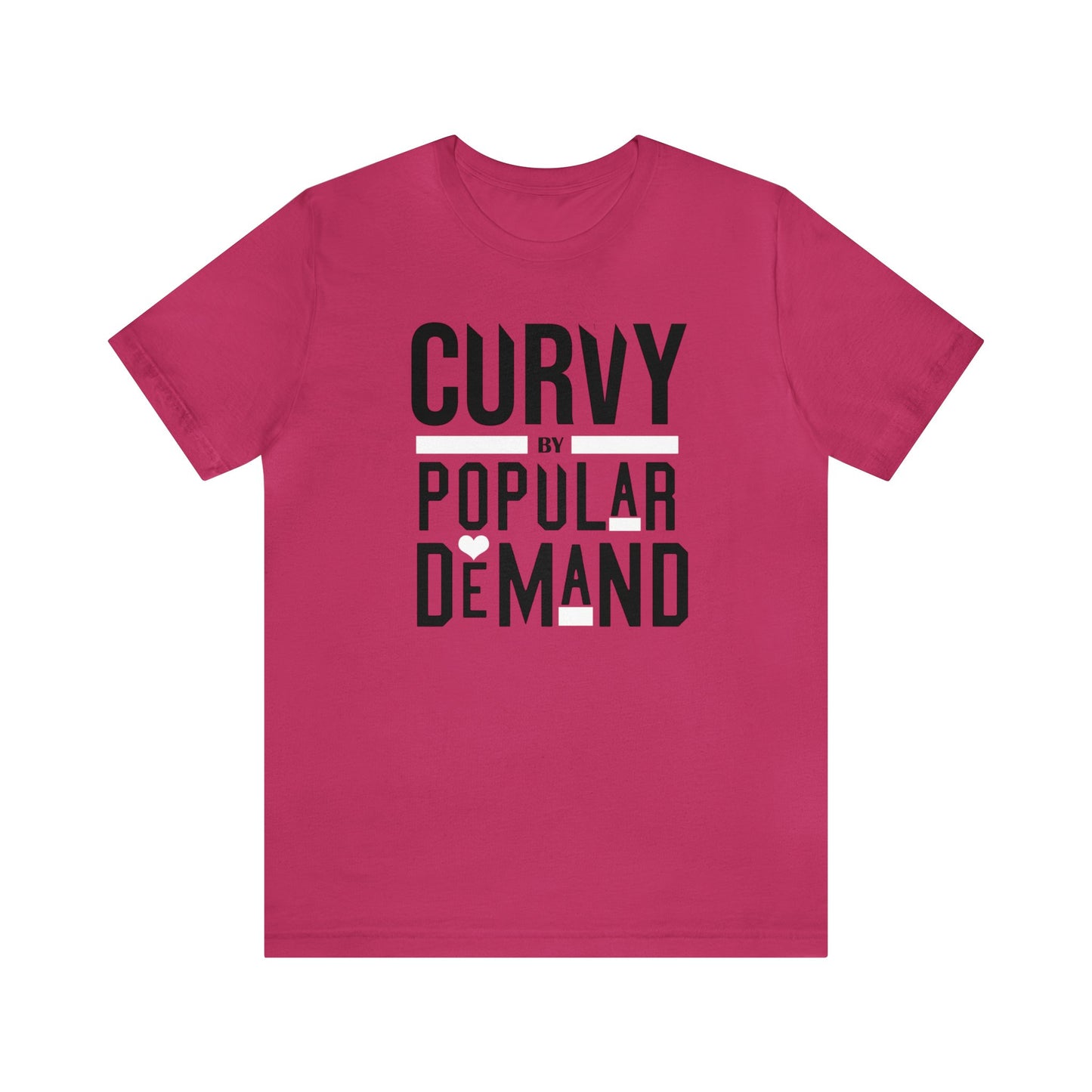 Curvy By Popular Deman Jersey Short Sleeve Tee