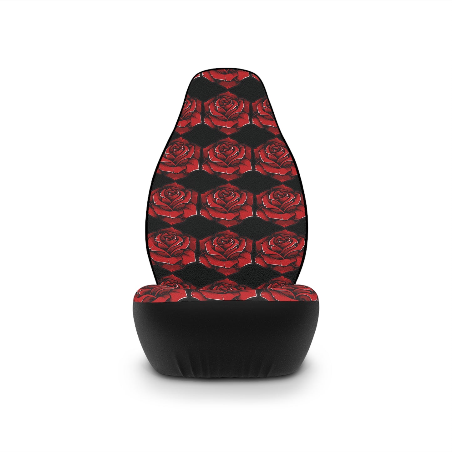 Elegant Red Rose Car Seat Covers – Floral Design for Stylish Vehicles