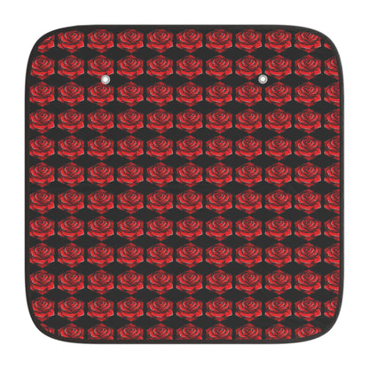 Elegant Red Rose Car Sun Shades - Stylish UV Protection for Your Vehicle
