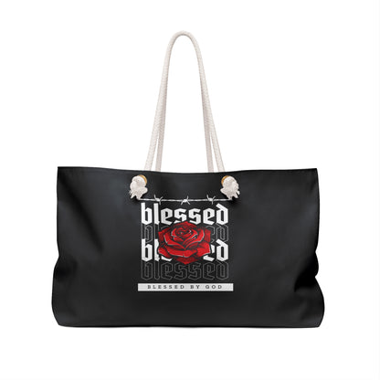 Blessed Black Weekender Bag