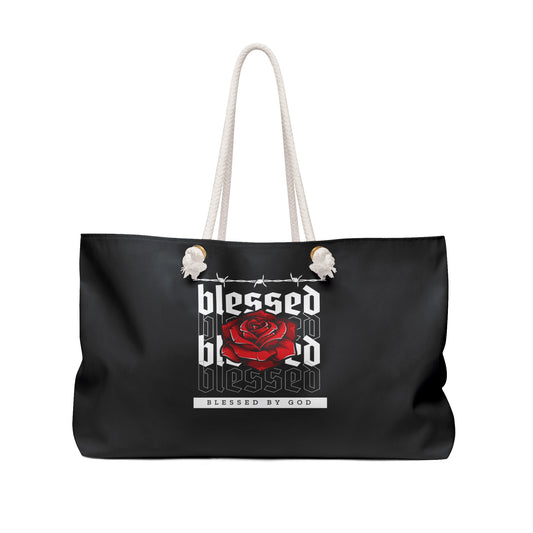 Blessed Black Weekender Bag