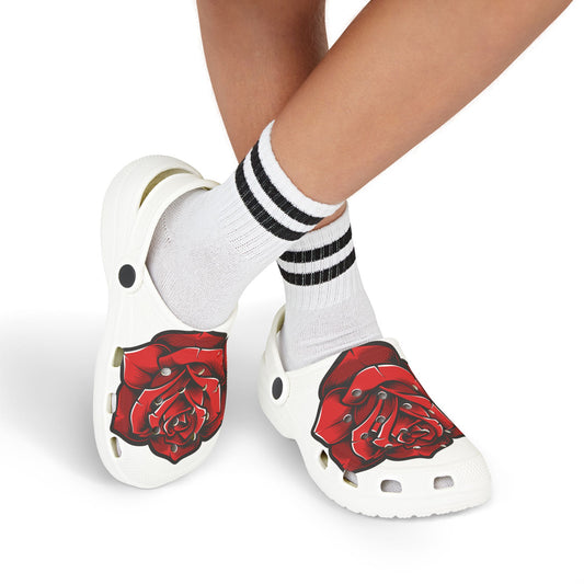 Kids' Floral Rose Clogs - Lightweight EVA Foam Shoes for Summer Fun