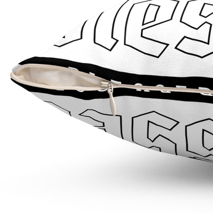 Blessed Rose Decorative Pillow - Red Floral Home Accent