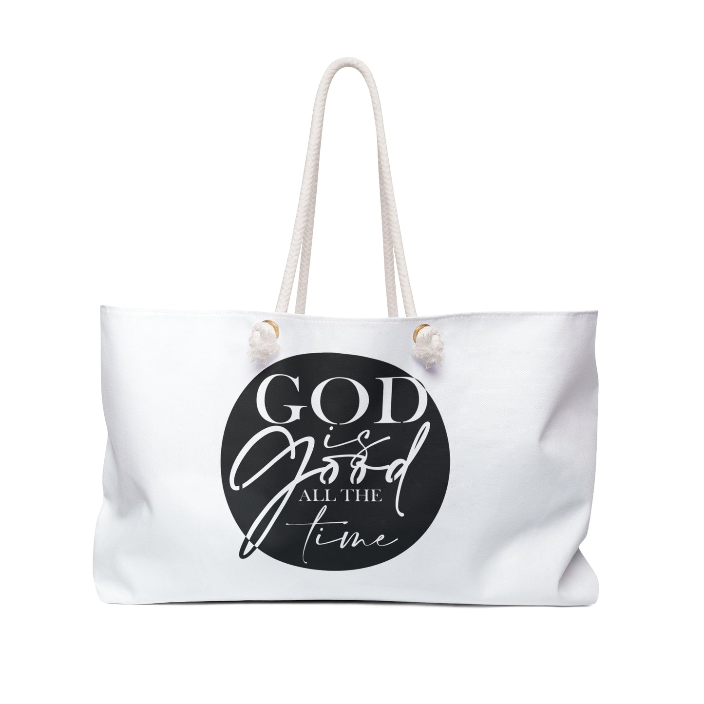 God is Good Weekender Bag - Inspirational Travel Tote for Faith and Everyday Use
