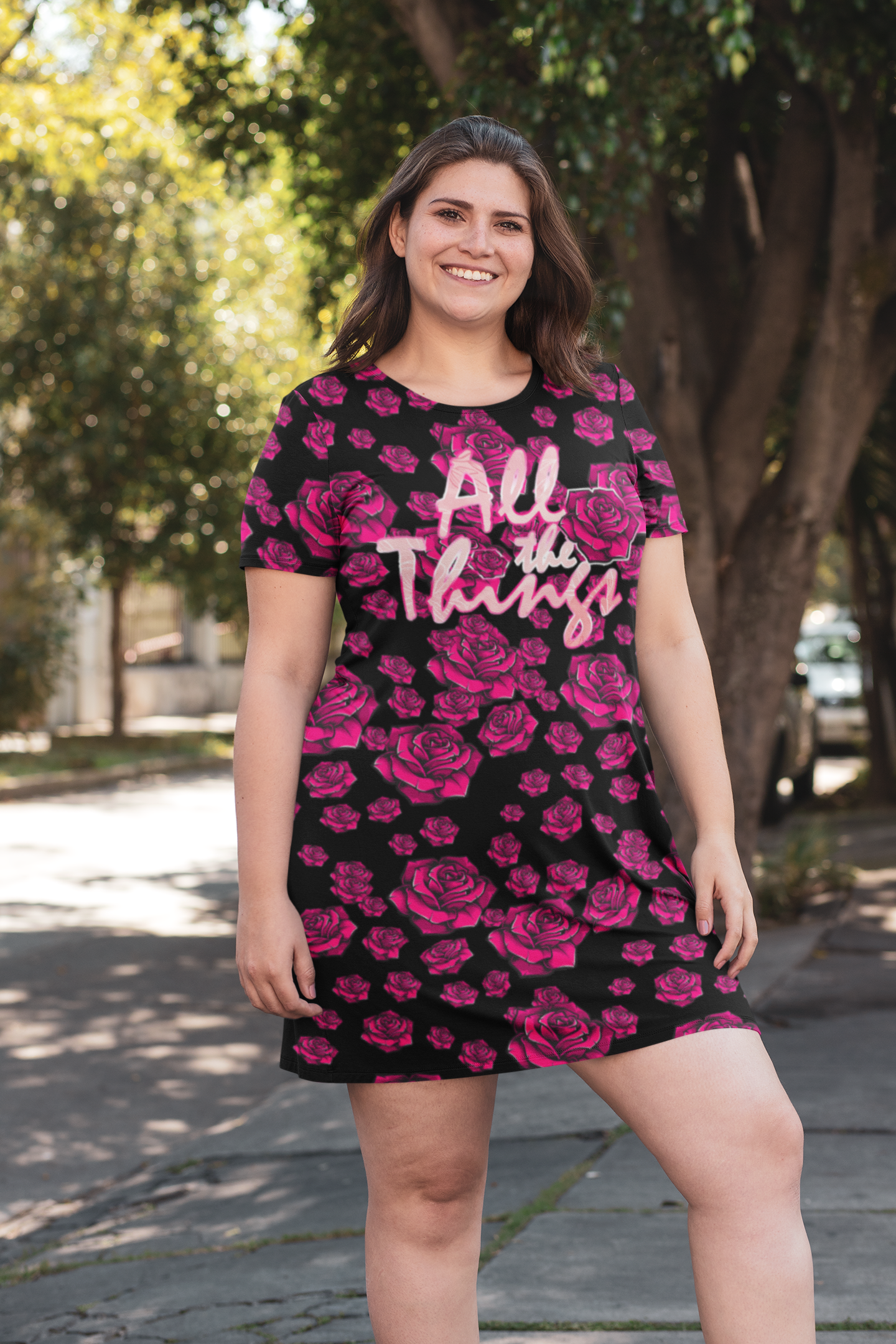 All the Things Floral T-Shirt Dress | Casual Comfort for Everyday Wear