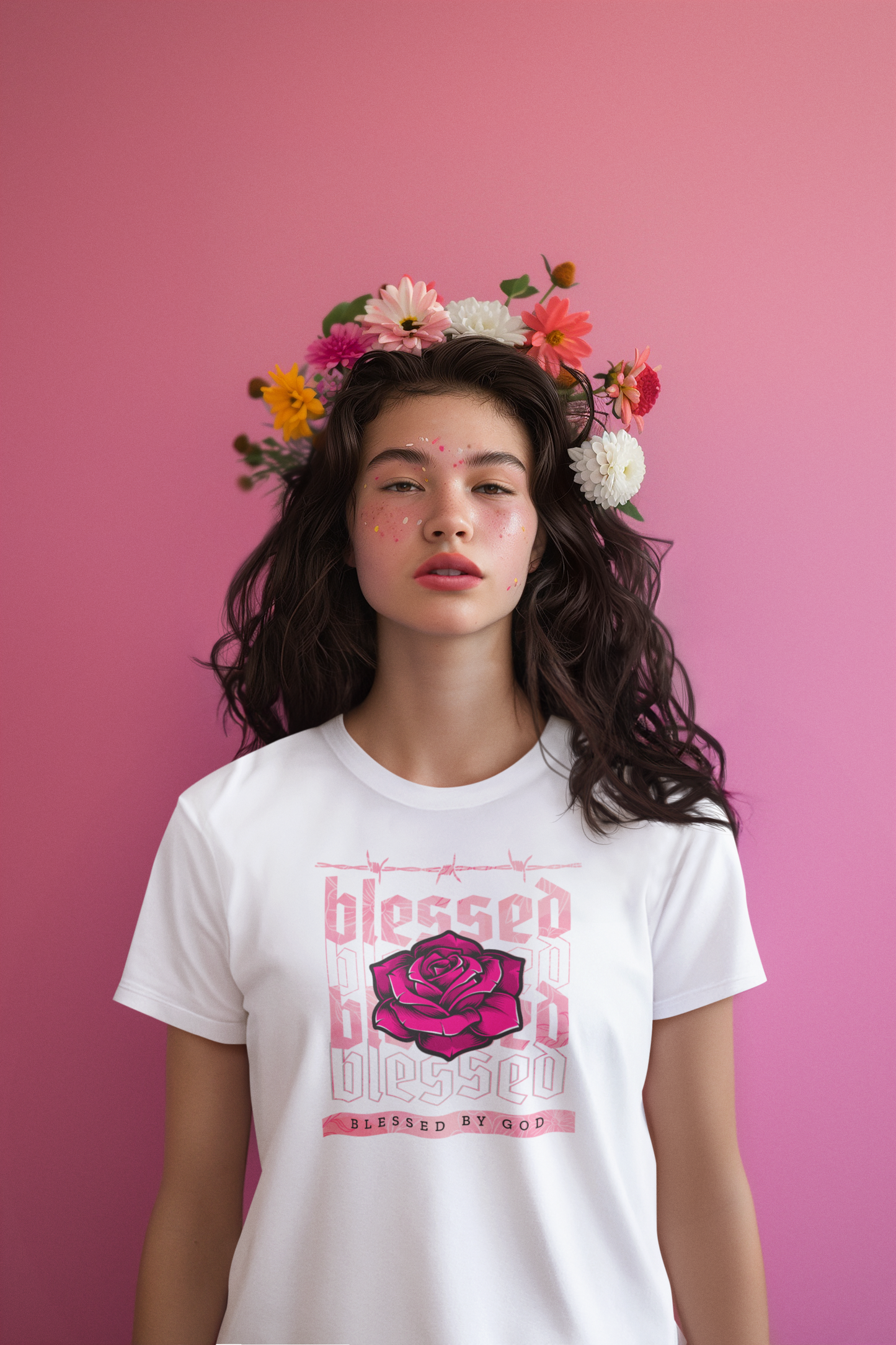 Blessed Pink Tee