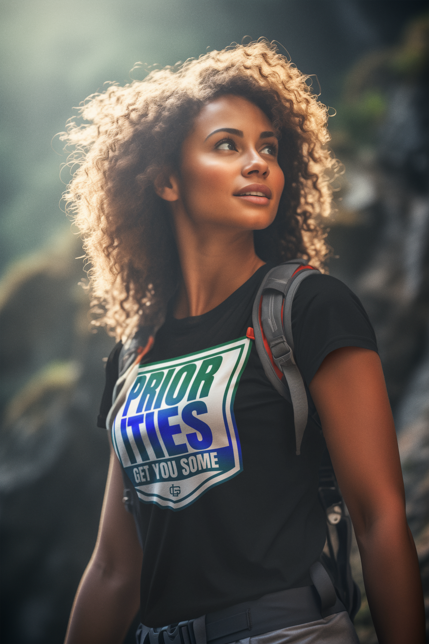 'Priorities Get You Some' Green and Blue