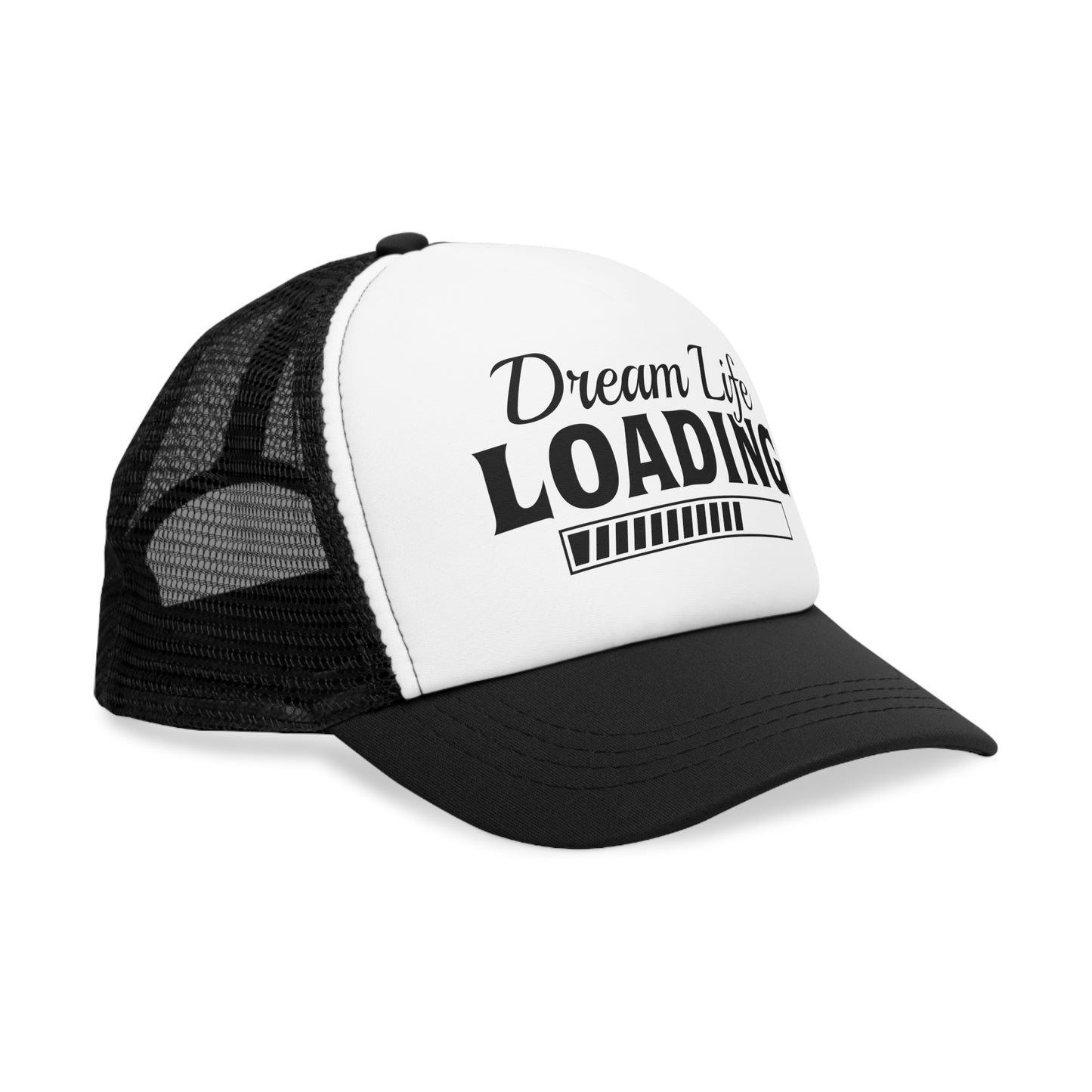 Dream Life Loading Mesh Cap - Trendy Snapback for Dreamers