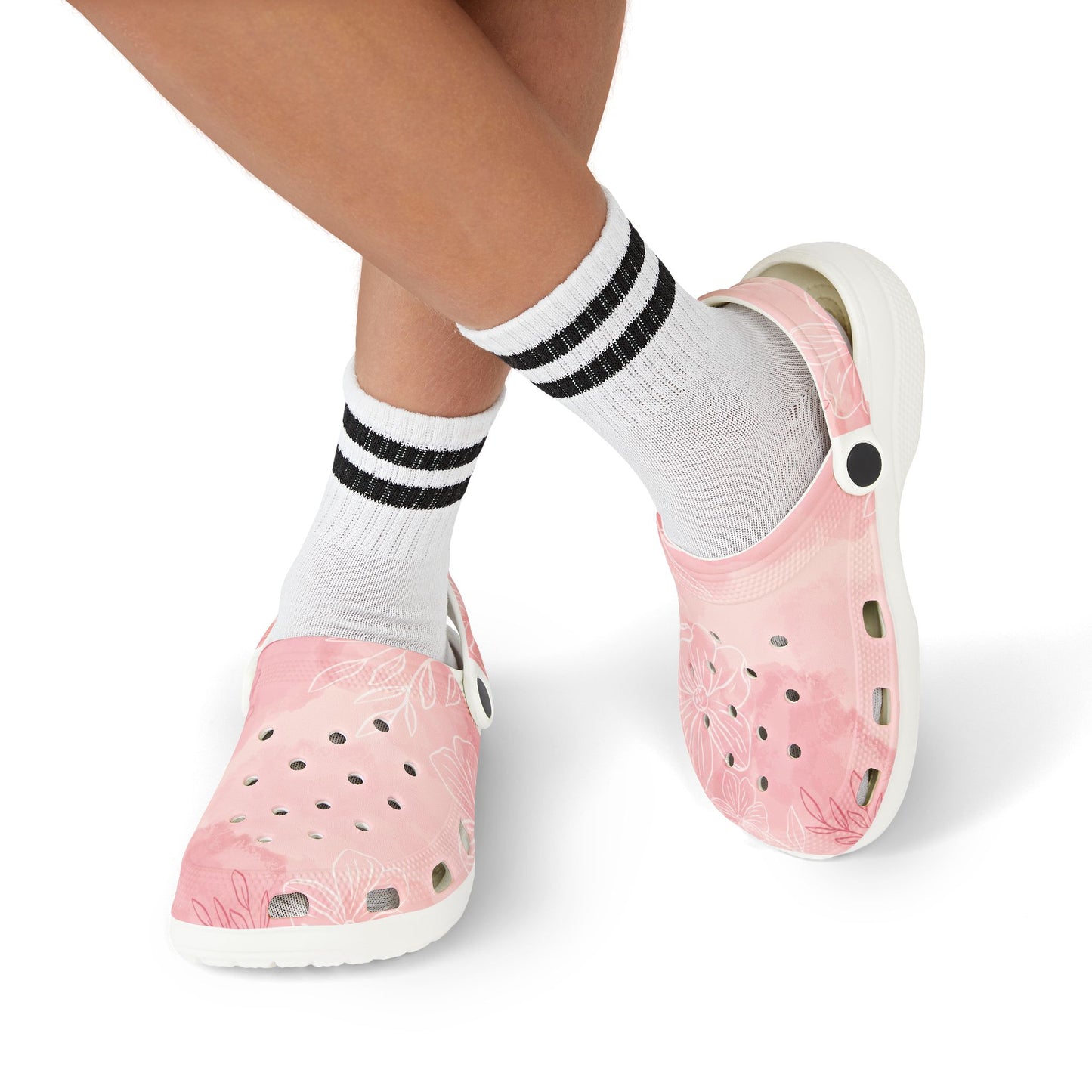 Flower Pattern Kid's EVA Foam Clogs – Comfortable Summer Footwear for Playtime