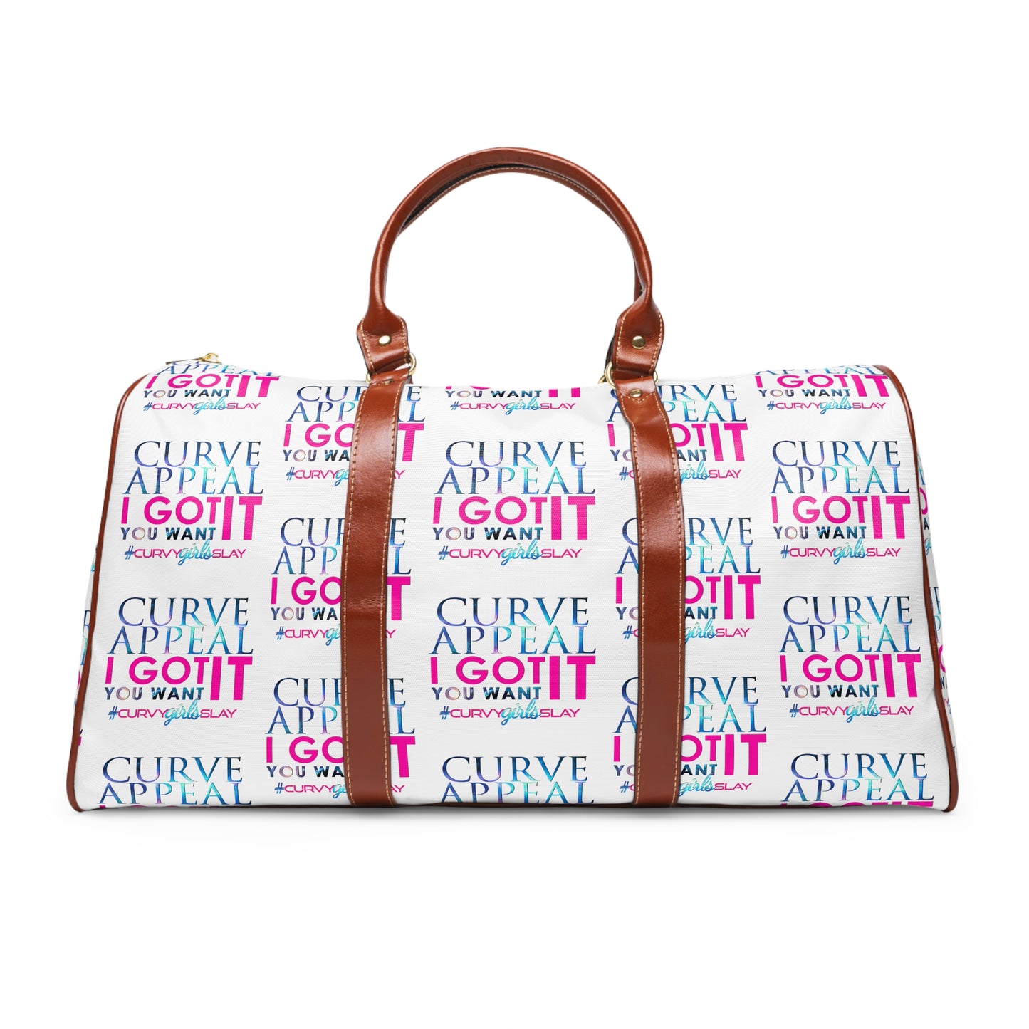 Waterproof Curve Appeal Travel Bag White