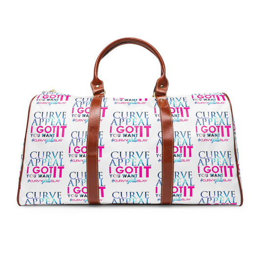 Waterproof Curve Appeal Travel Bag White