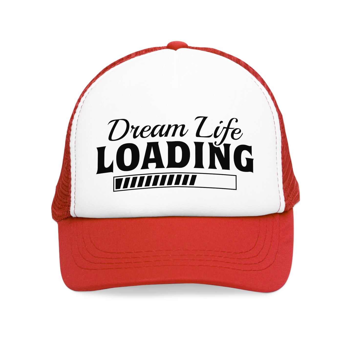Dream Life Loading Mesh Cap - Trendy Snapback for Dreamers