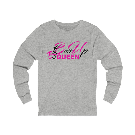 Boss Up Queen Jersey Long Sleeve Tee