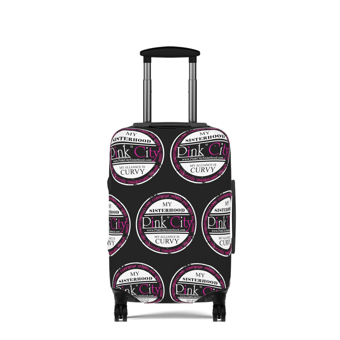 My Sisterhood is Pink City, My Alliance is Curvy Luggage Cover