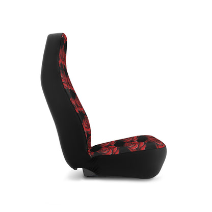 Elegant Red Rose Car Seat Covers – Floral Design for Stylish Vehicles