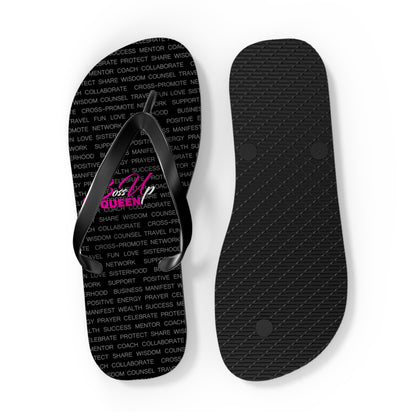 Boss Up Queen Flip Flops