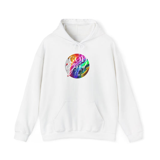 God is Good Unisex White Hoodie