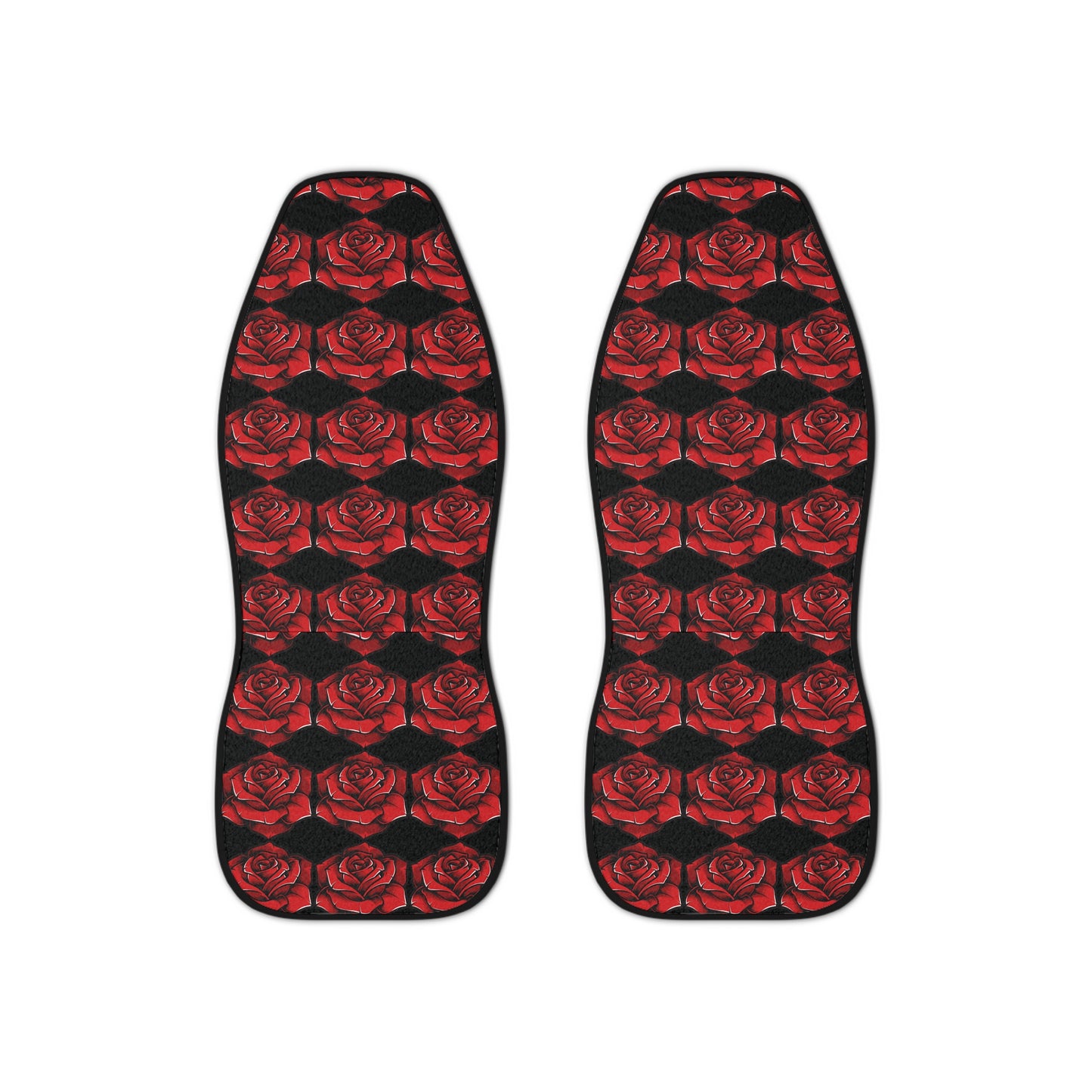 Elegant Red Rose Car Seat Covers – Floral Design for Stylish Vehicles