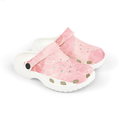 Flower Pattern Kid's EVA Foam Clogs – Comfortable Summer Footwear for Playtime