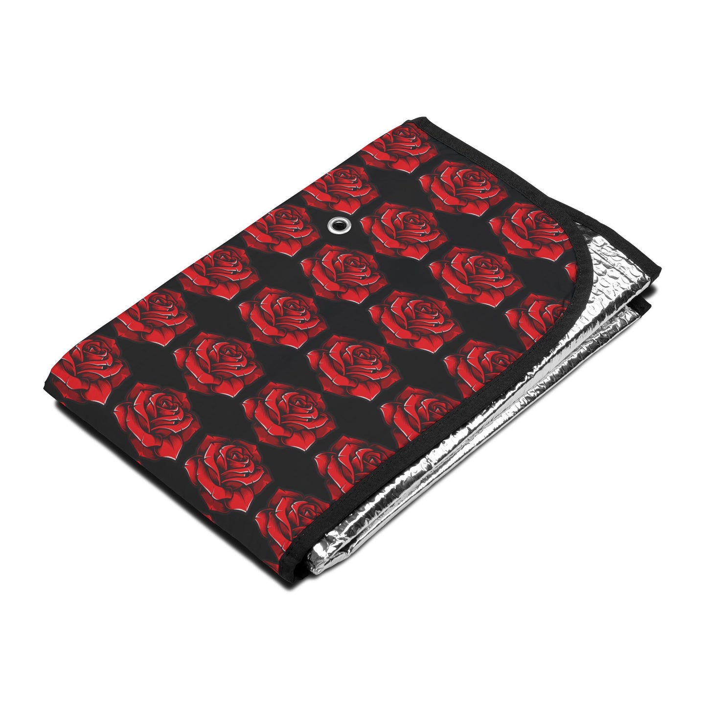 Elegant Red Rose Car Sun Shades - Stylish UV Protection for Your Vehicle