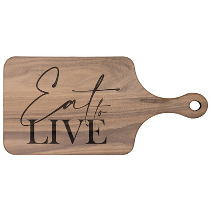 Eat to Live HARDWOOD PADDLE CUTTING BOARD