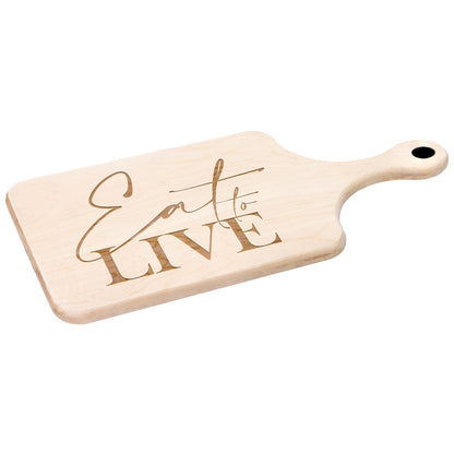 Eat to Live HARDWOOD PADDLE CUTTING BOARD