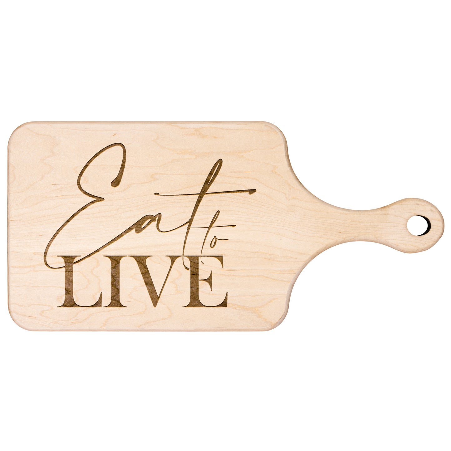 Eat to Live HARDWOOD PADDLE CUTTING BOARD