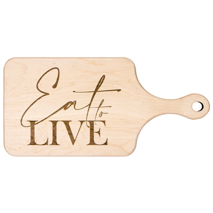 Eat to Live HARDWOOD PADDLE CUTTING BOARD